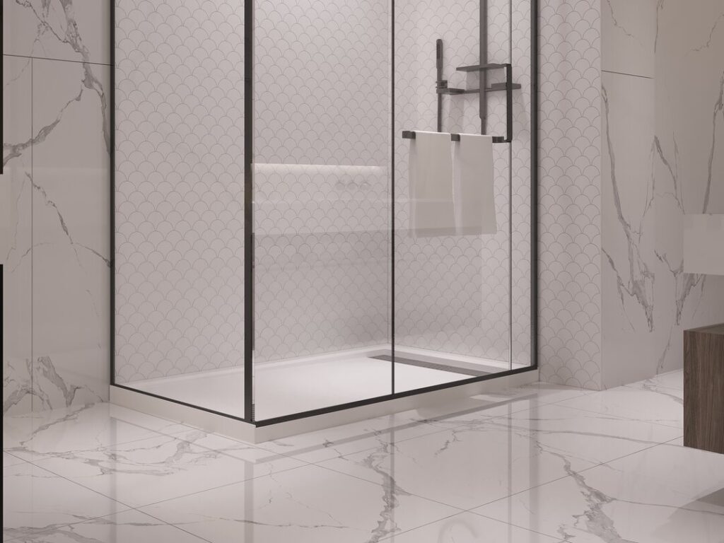 Solid-surface shower pan