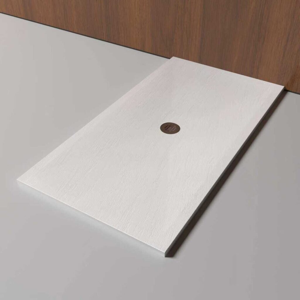 Cultured Marble Shower Base Pan | Center Drain Design