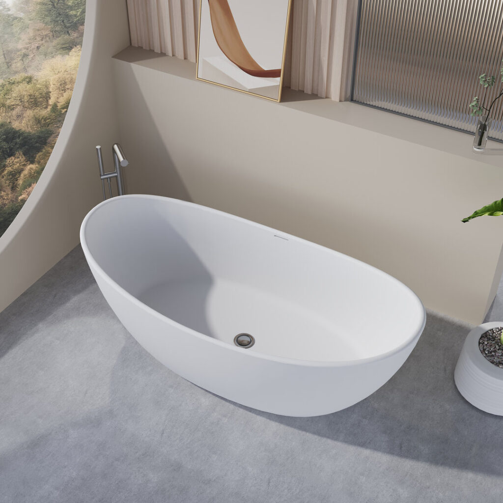 Solid Surface Freestanding Bathtub