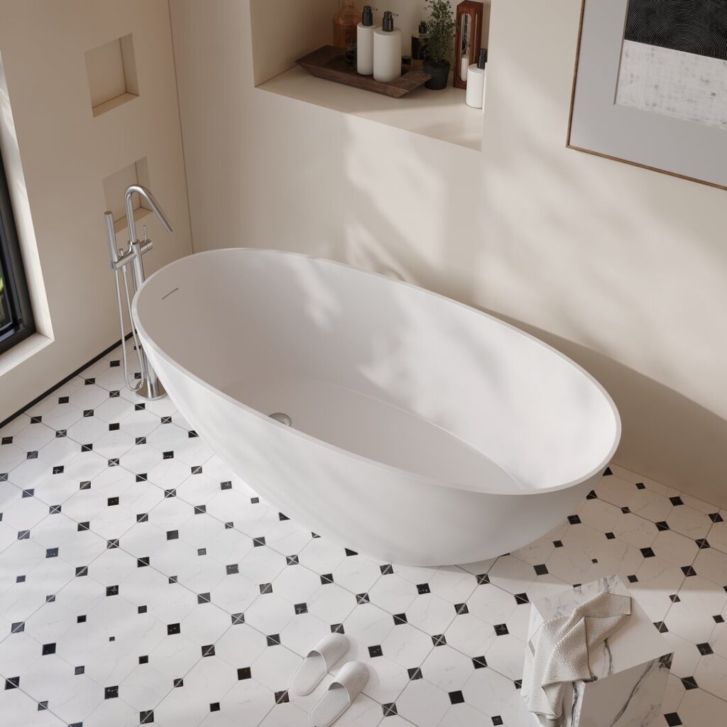 Freestanding Solid Surface Bathtub