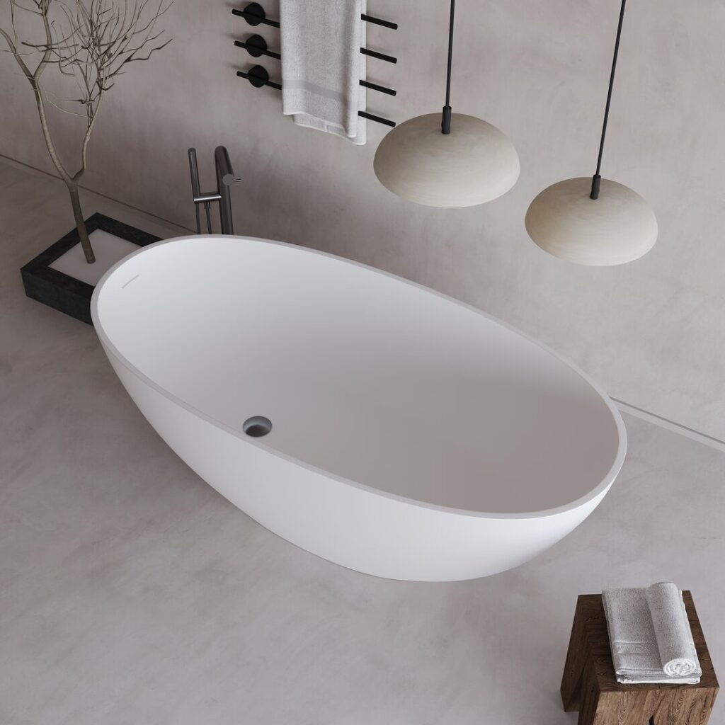 Freestanding Solid Surface Bathtub