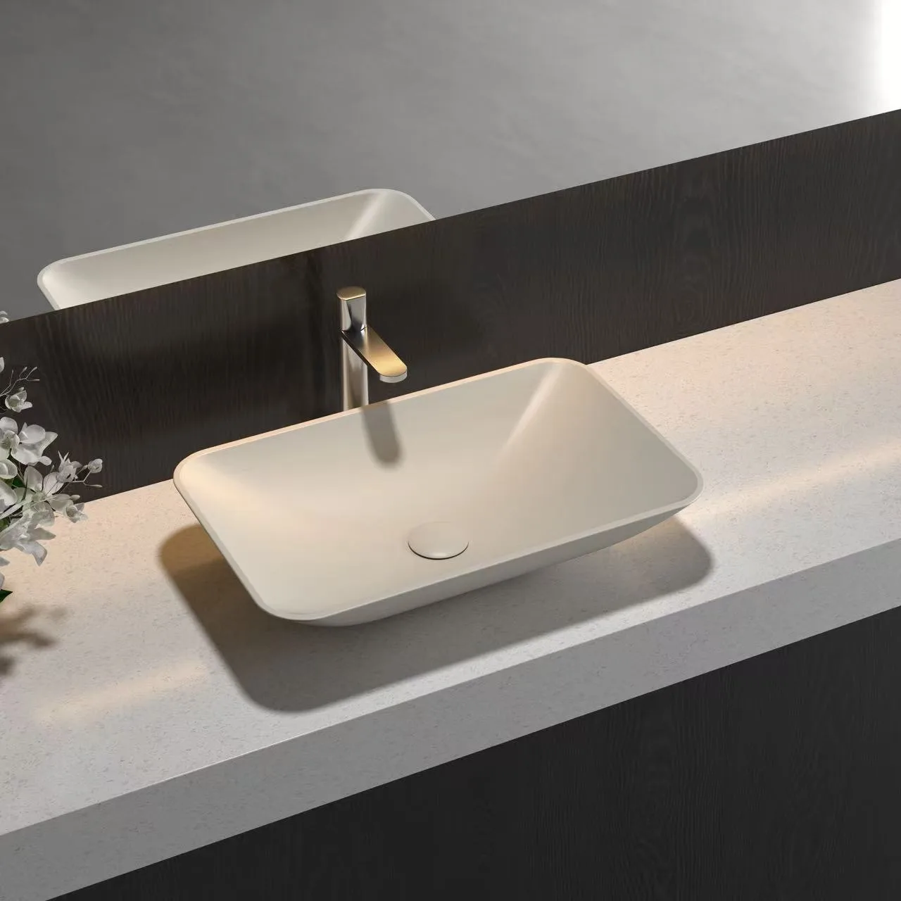 Reinforced wooden crates packaging Solid Surface Bathtub units for export-grade logistics security.