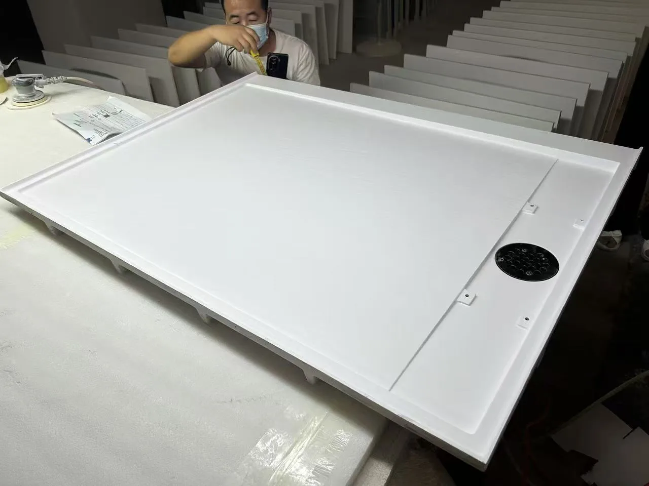 Quality control and dimensional inspection of Cultured Marble Shower Bases