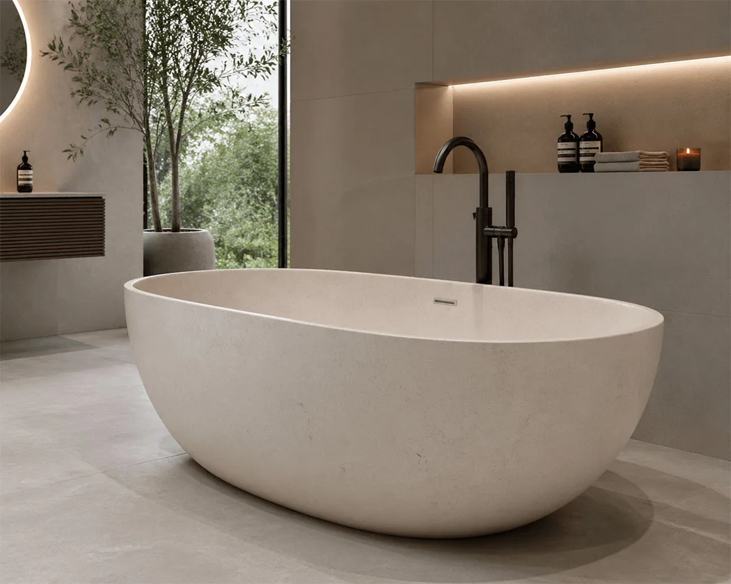 what is stone resin bathtub