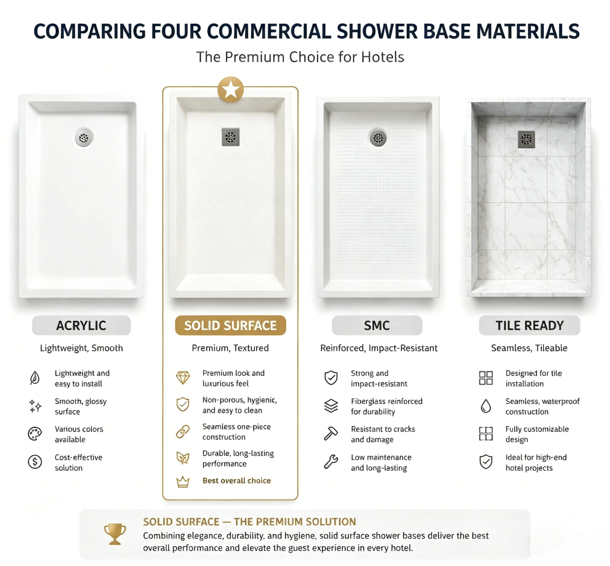 How to choose Commercial Shower Bases