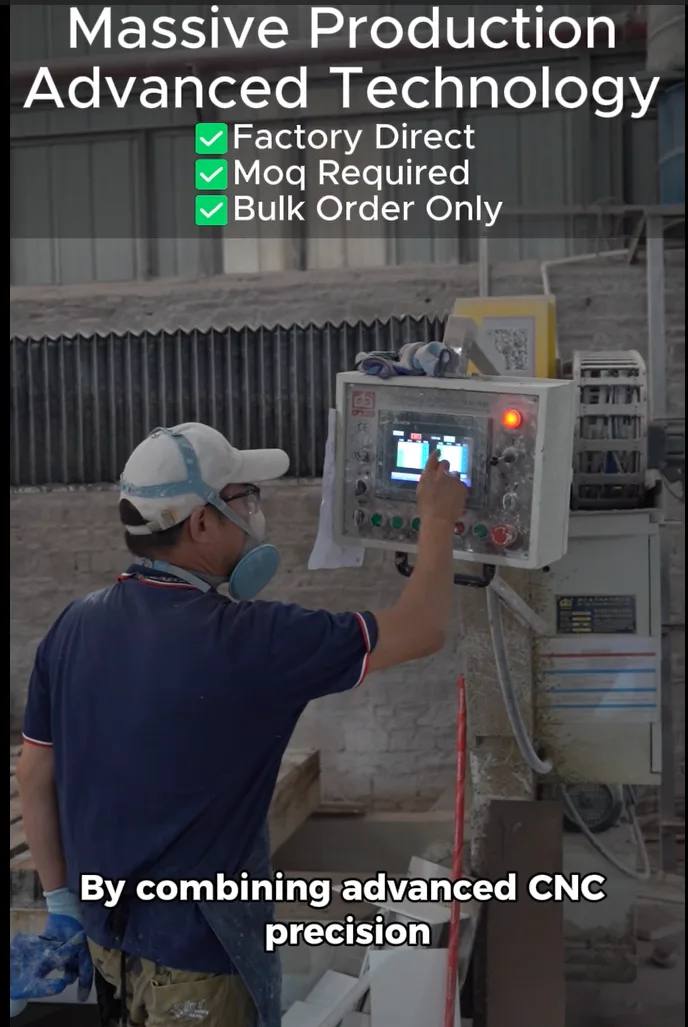 CNC machine carving precise molds for custom solid surface manufacturing