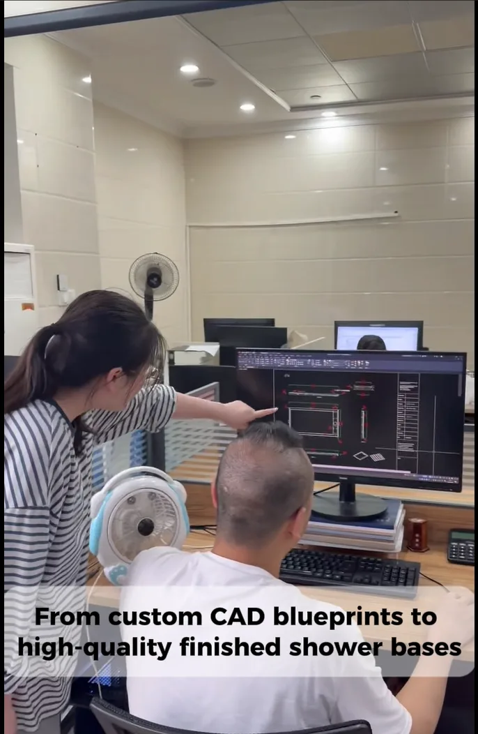 Inspection and hand polishing during custom solid surface manufacturing